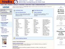 Tablet Screenshot of hirebio.com